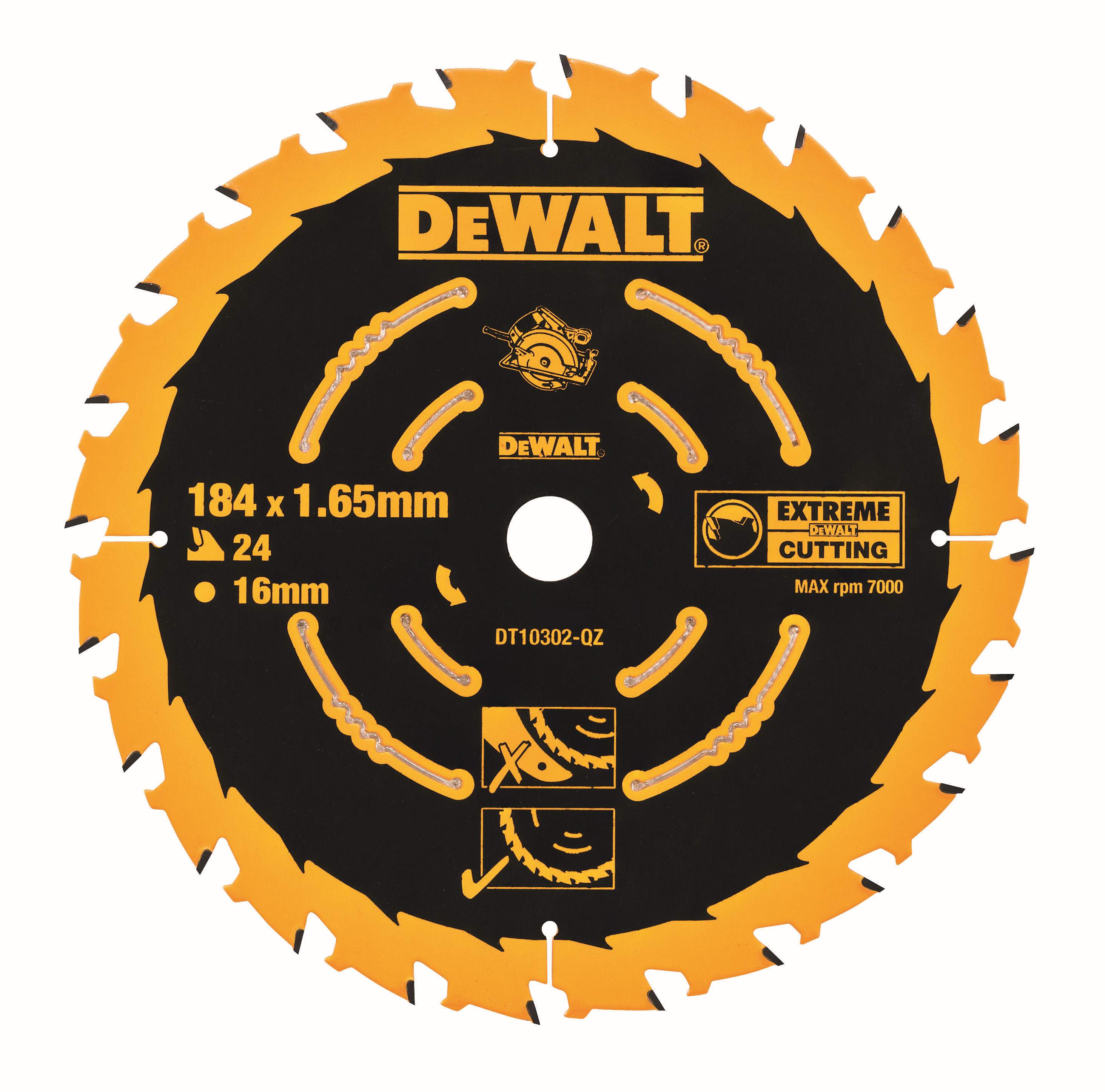 Produktbild DeWALT Kreissägeblatt Handkreissäge 190/30mm 24WZ