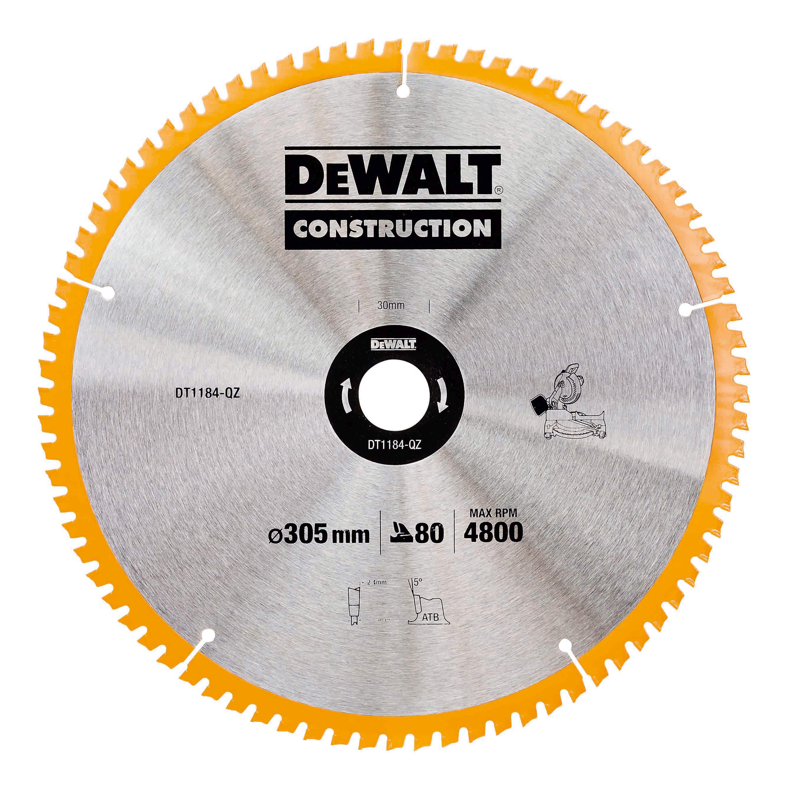 Produktbild DeWALT Kreissägeblatt für Stationärsägen 305/30mm 80WZ