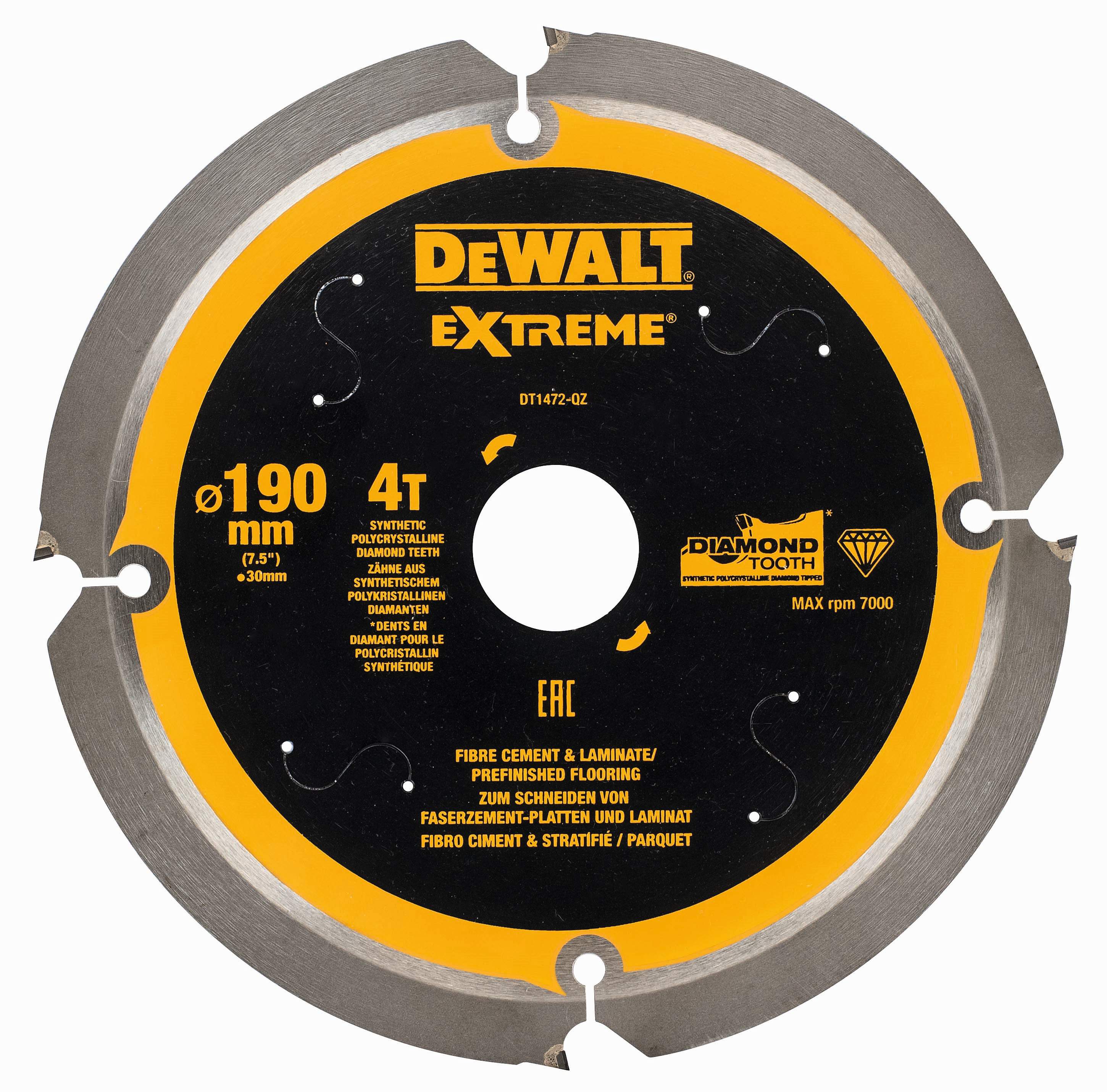 Produktbild DeWALT Kreissägeblatt PCD 165/20mm 4Z