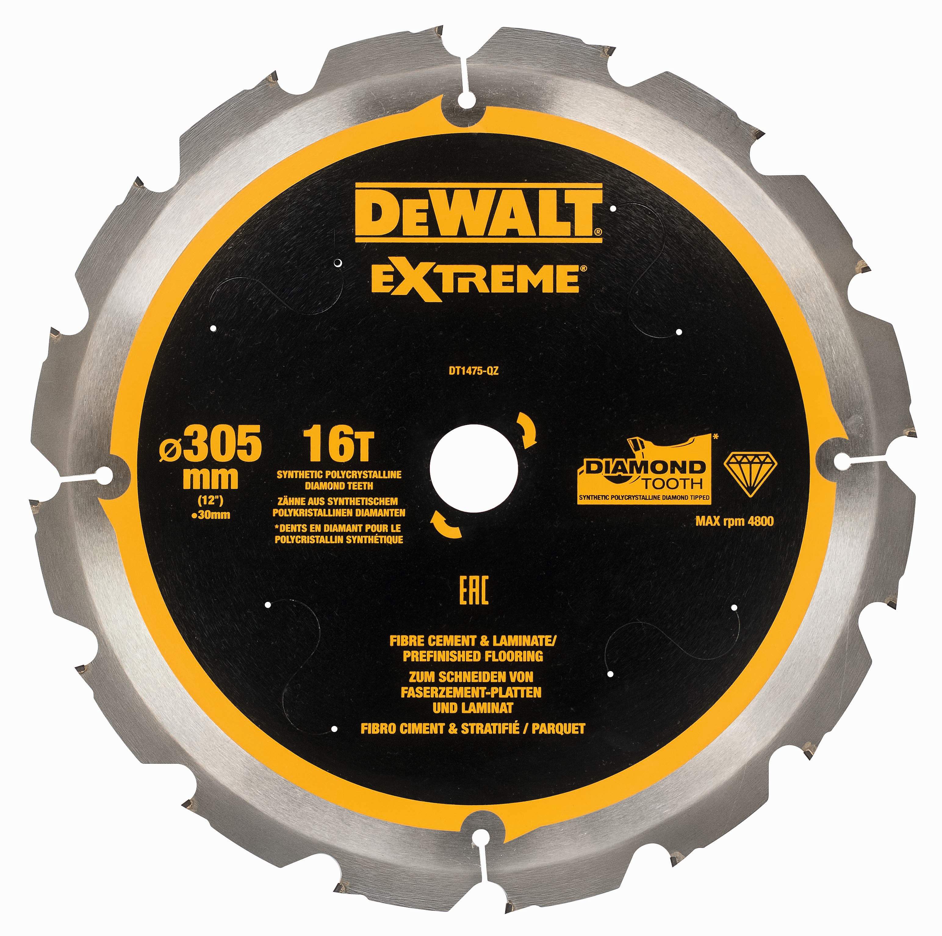 Produktbild DeWALT Kreissägeblatt PCD 305/30mm 16Z