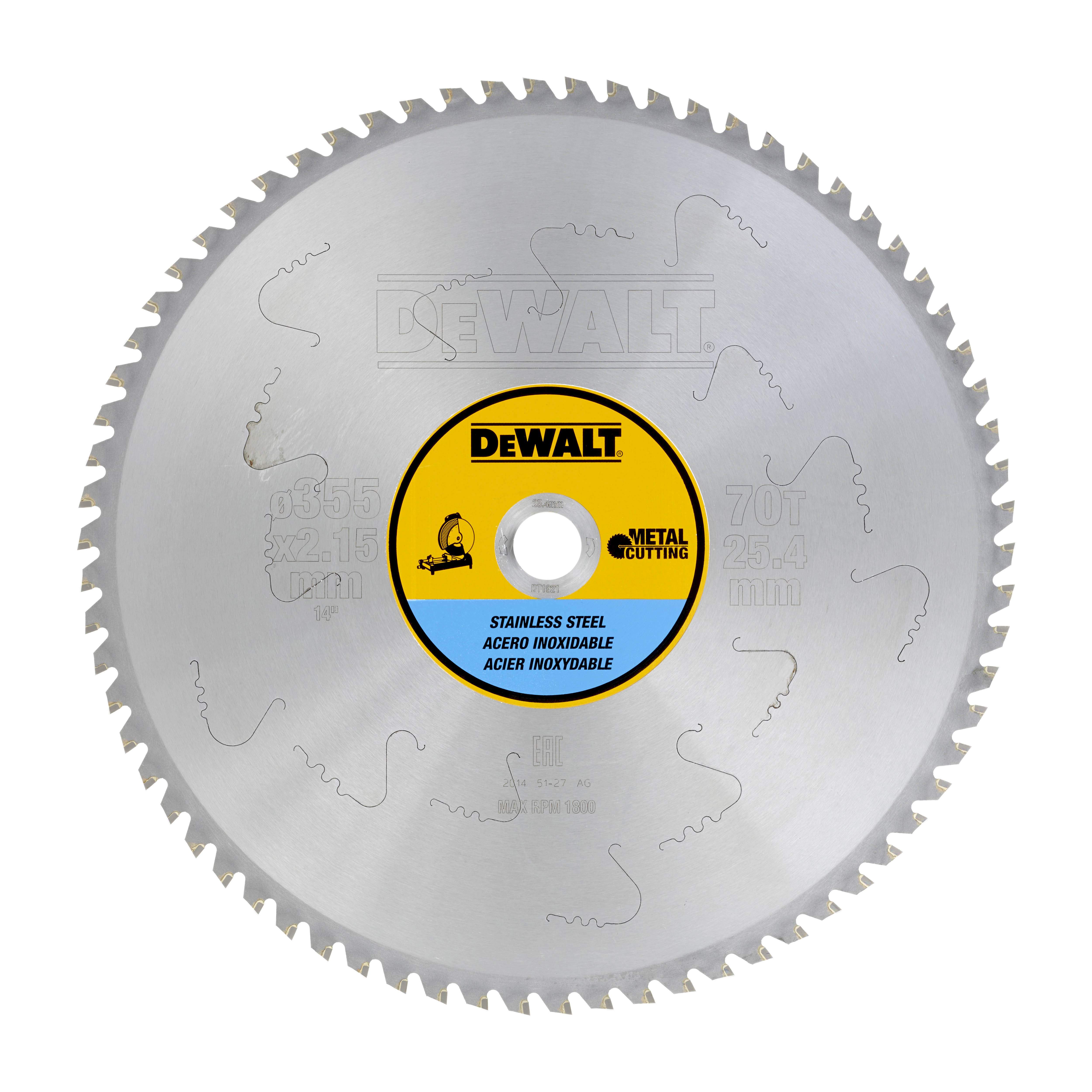 Produktbild DeWALT Kreissägeblatt für stat. Sägen 355/25,4mm 70TFZ