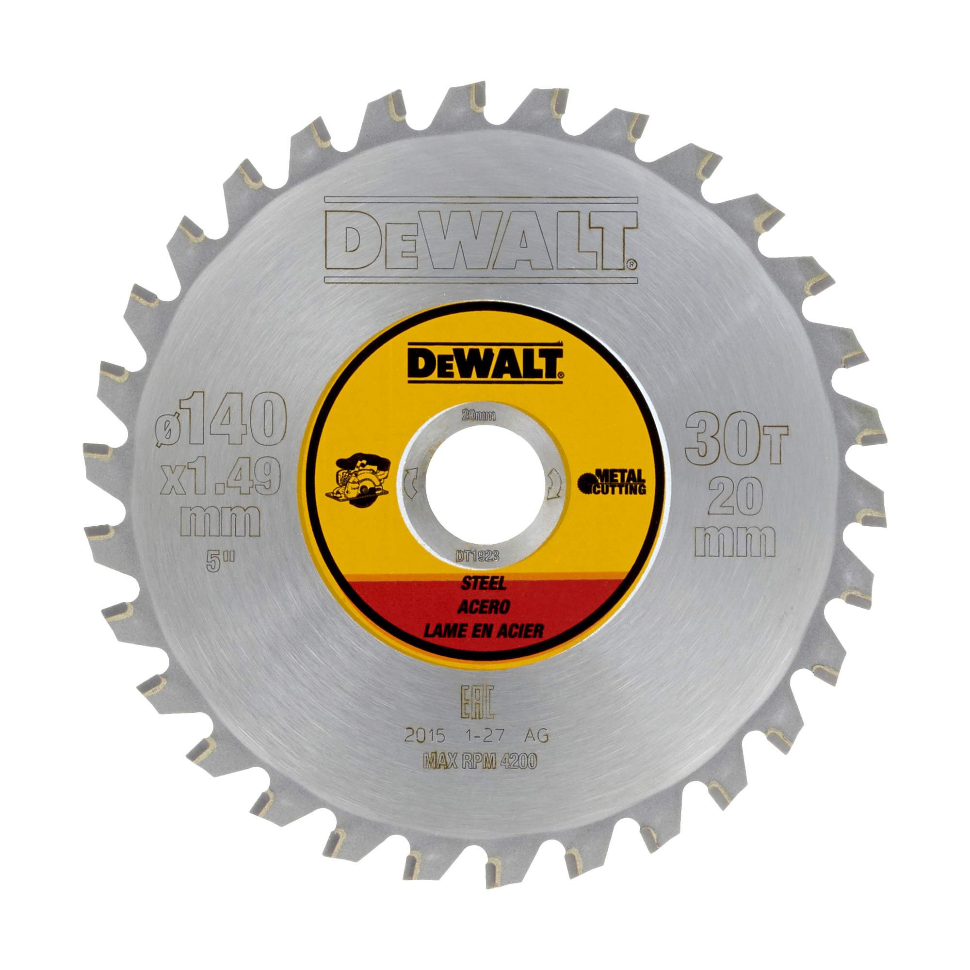 Produktbild DeWALT Kreissägeblatt für Akku Handkreissägen 140/20mm 30TFZ