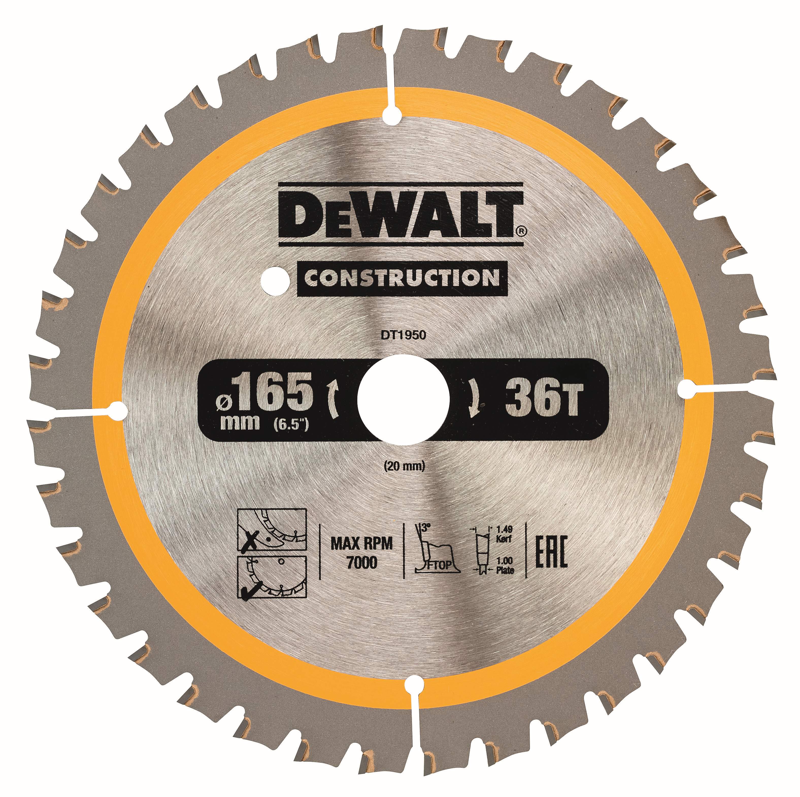 Produktbild DeWALT Kreissägeblatt für Akku Handkreissägen 165/20mm 40WZ