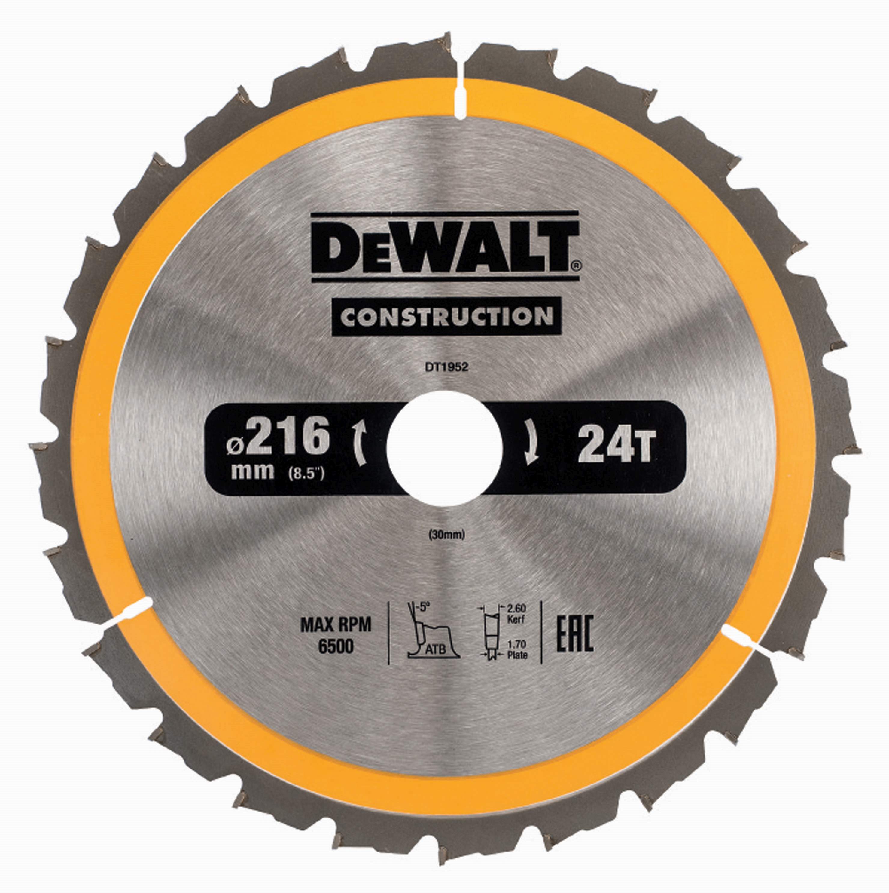Produktbild DeWALT Kreissägeblatt für stationäre Maschinen 216/30mm 24WZ