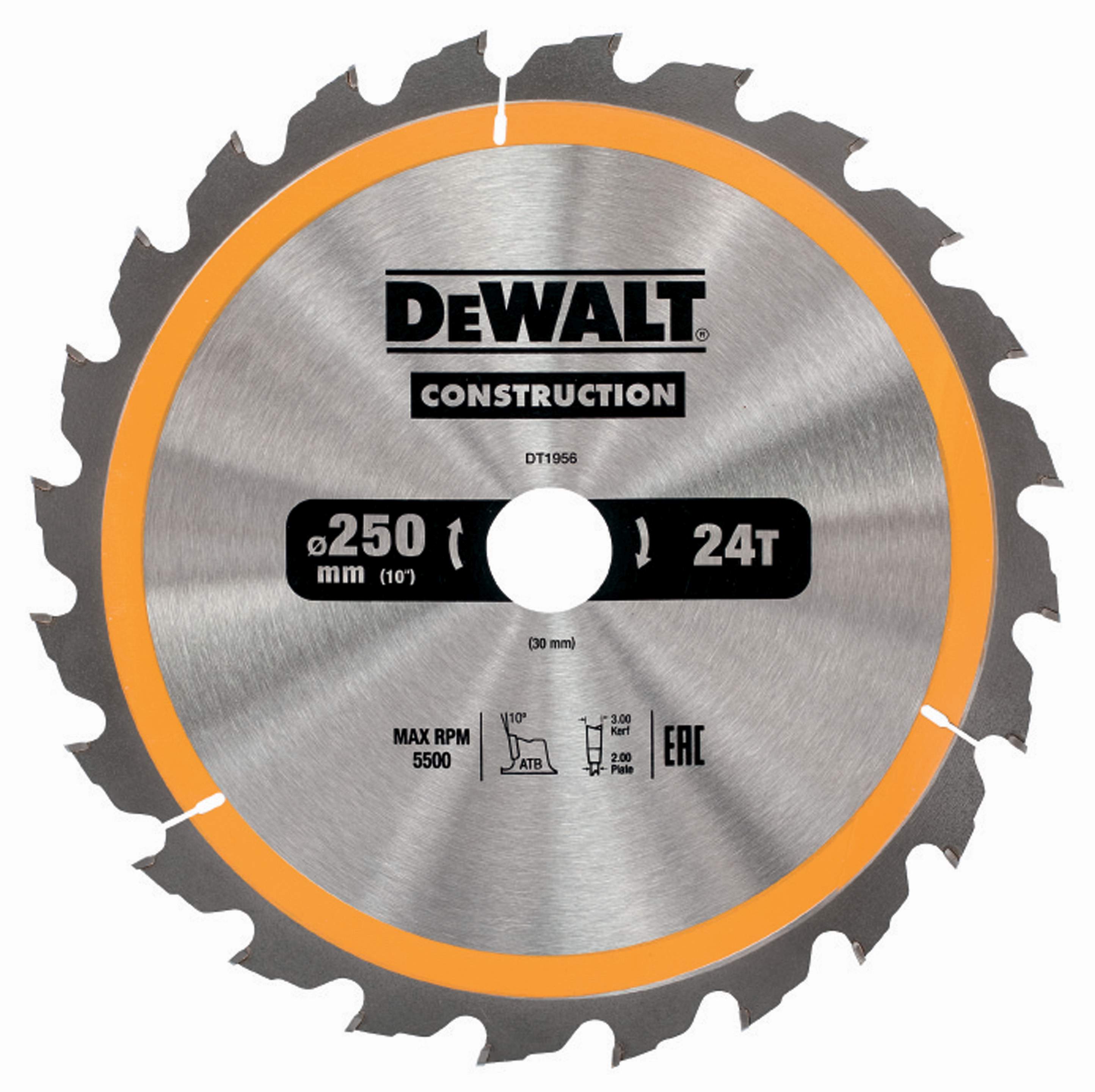Produktbild DeWALT Kreissägeblatt für stationäre Sägen 250/30mm 24WZ