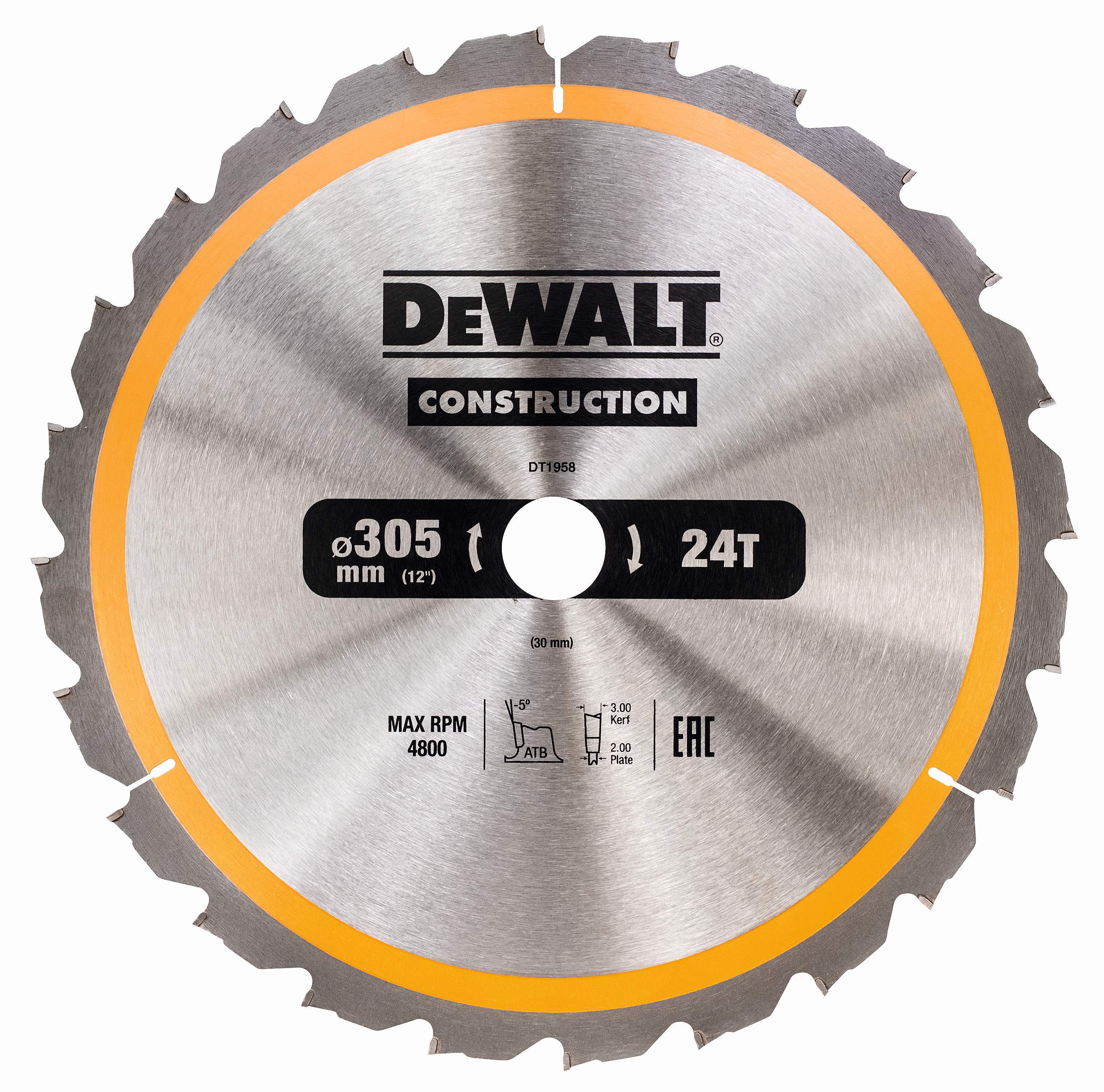 Produktbild DeWALT Kreissägeblatt für stationäre Sägen 305/30mm 24WZ