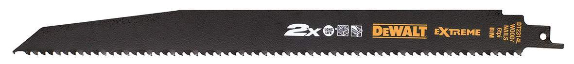 Produktbild DeWALT Saebelsaegeblatt BIM Holz 305mm 5Stk