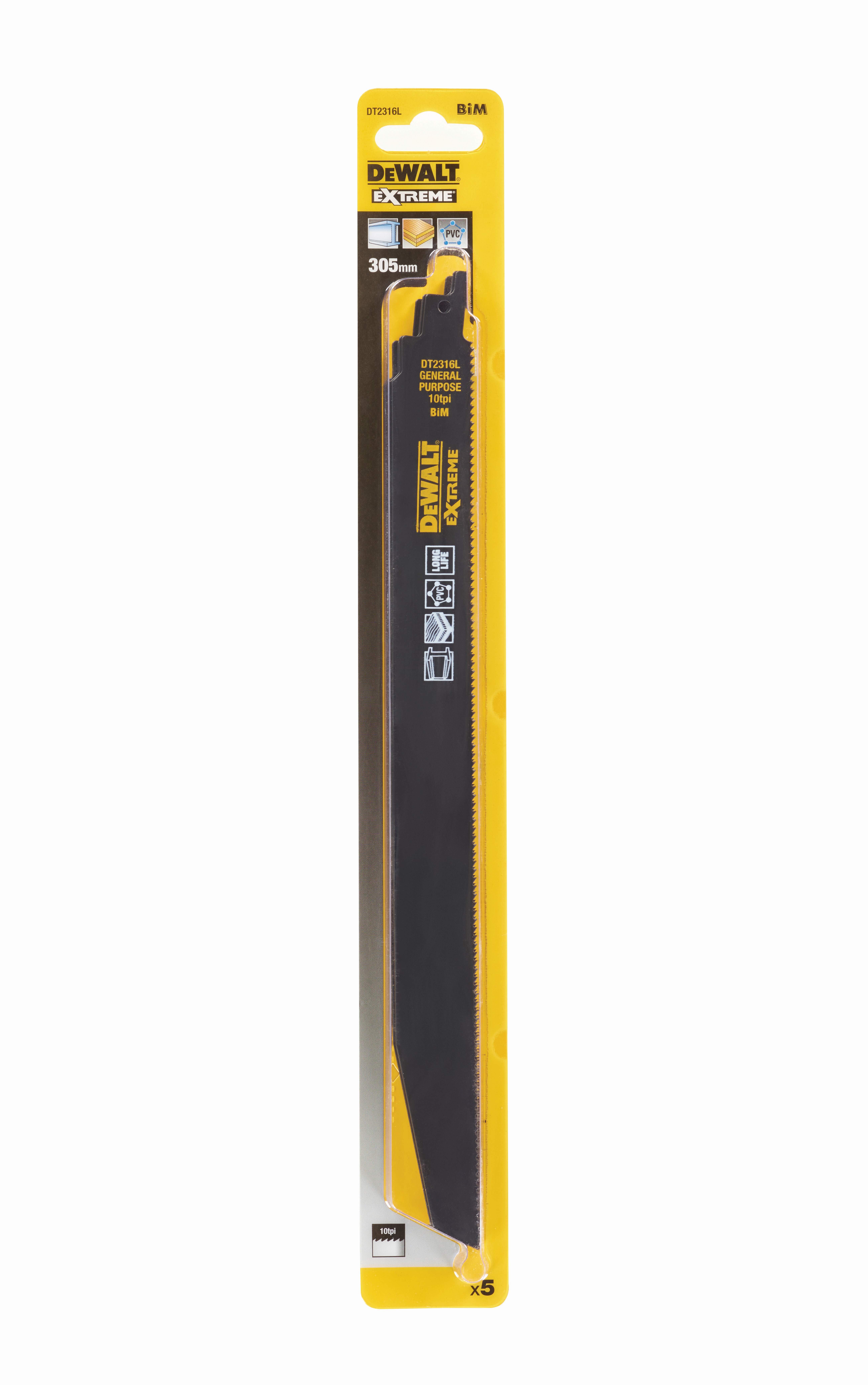 Produktbild DeWALT Saebelsaegeblatt BIM Multi 305mm 5Stk