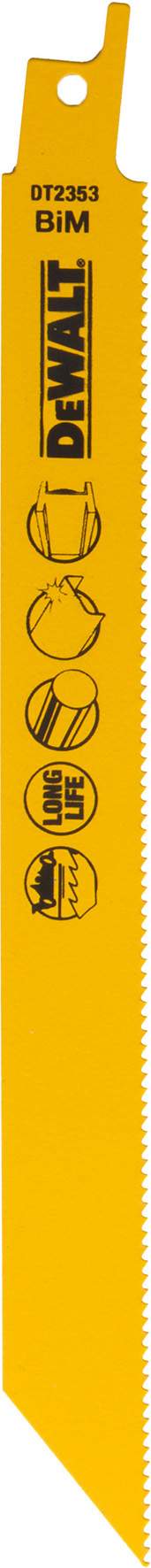 Produktbild DeWALT Säbelsägeblatt BIM Metall 203mm 100Stk