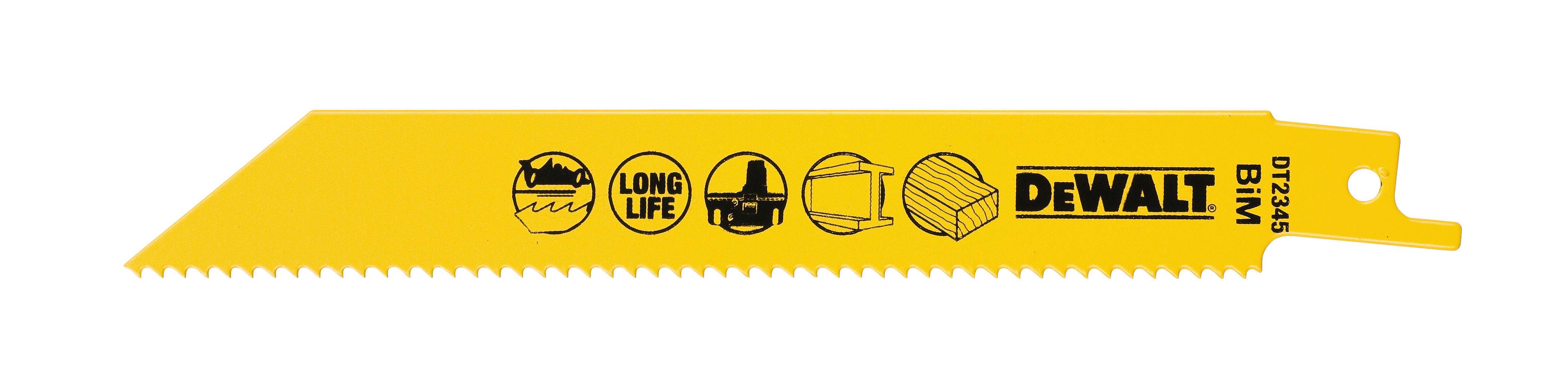 Produktbild DeWALT Säbelsägeblatt BIM Uni 152 x 2.5mm 5 Stück