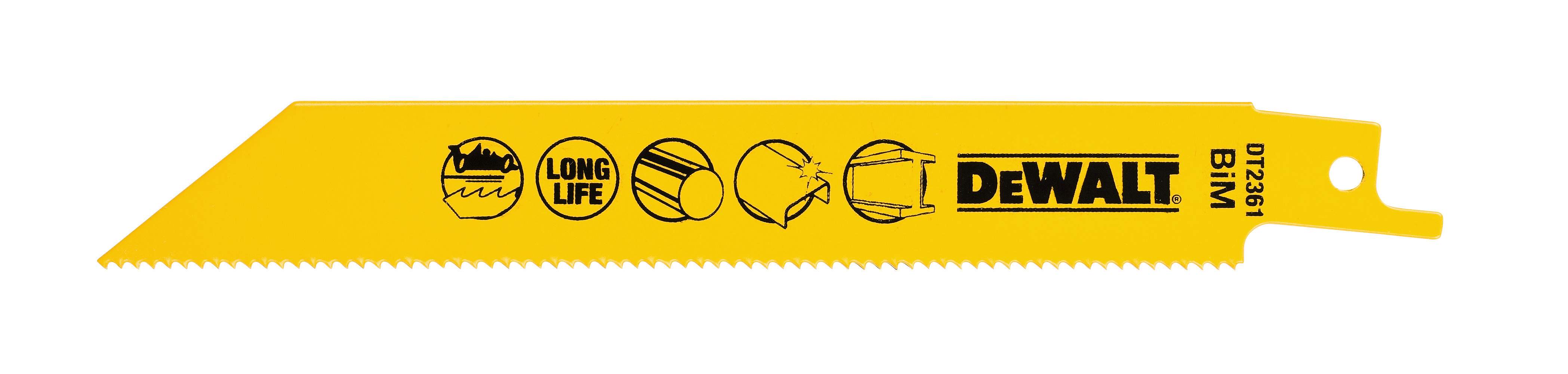 Produktbild DeWALT Säbelsägeblatt ZT 1.8 BIM Metall 152mm 5 Stück