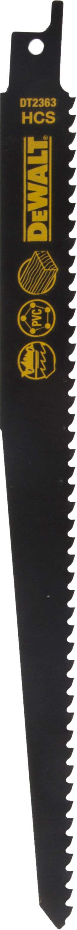 Produktbild DeWALT Säbelsägeblatt HCS Holz 228mm 5Stk