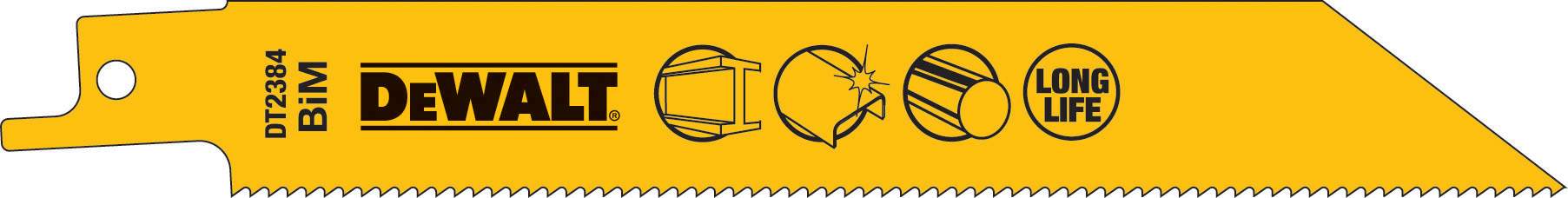 Produktbild DeWALT Säbelsägeblatt ZT 1.4 BIM Metall 152mm 5 Stück