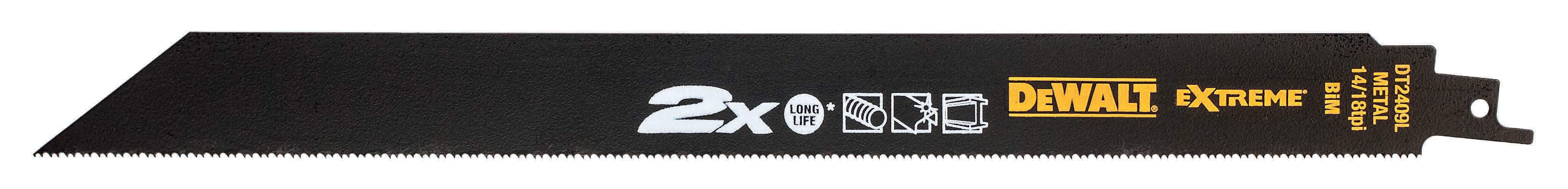 Produktbild DeWALT Säbelsägeblatt BIM Metall 305mm 5Stk