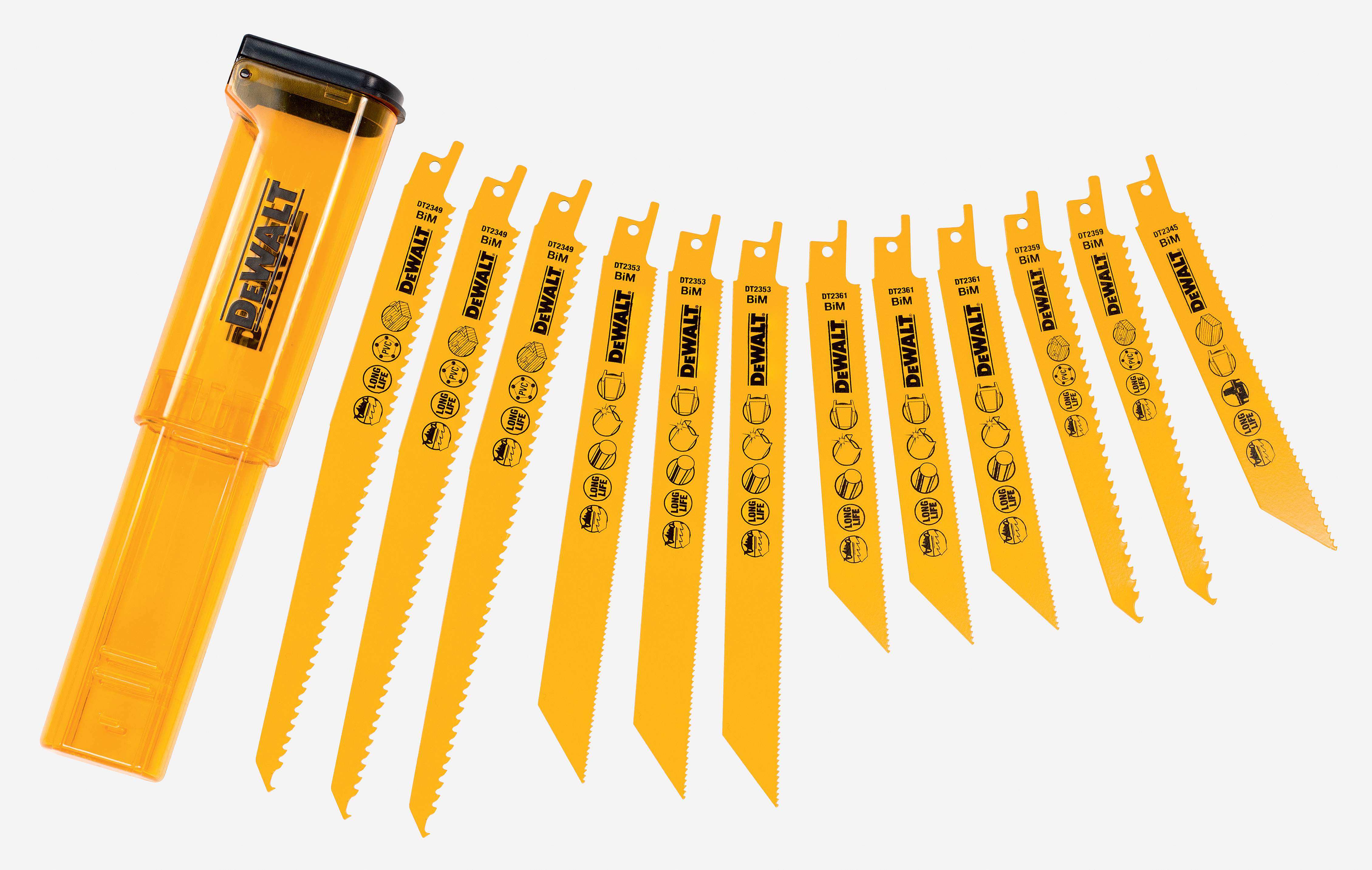 Produktbild DeWALT Säbelsaegeblatt Set 12 Teile