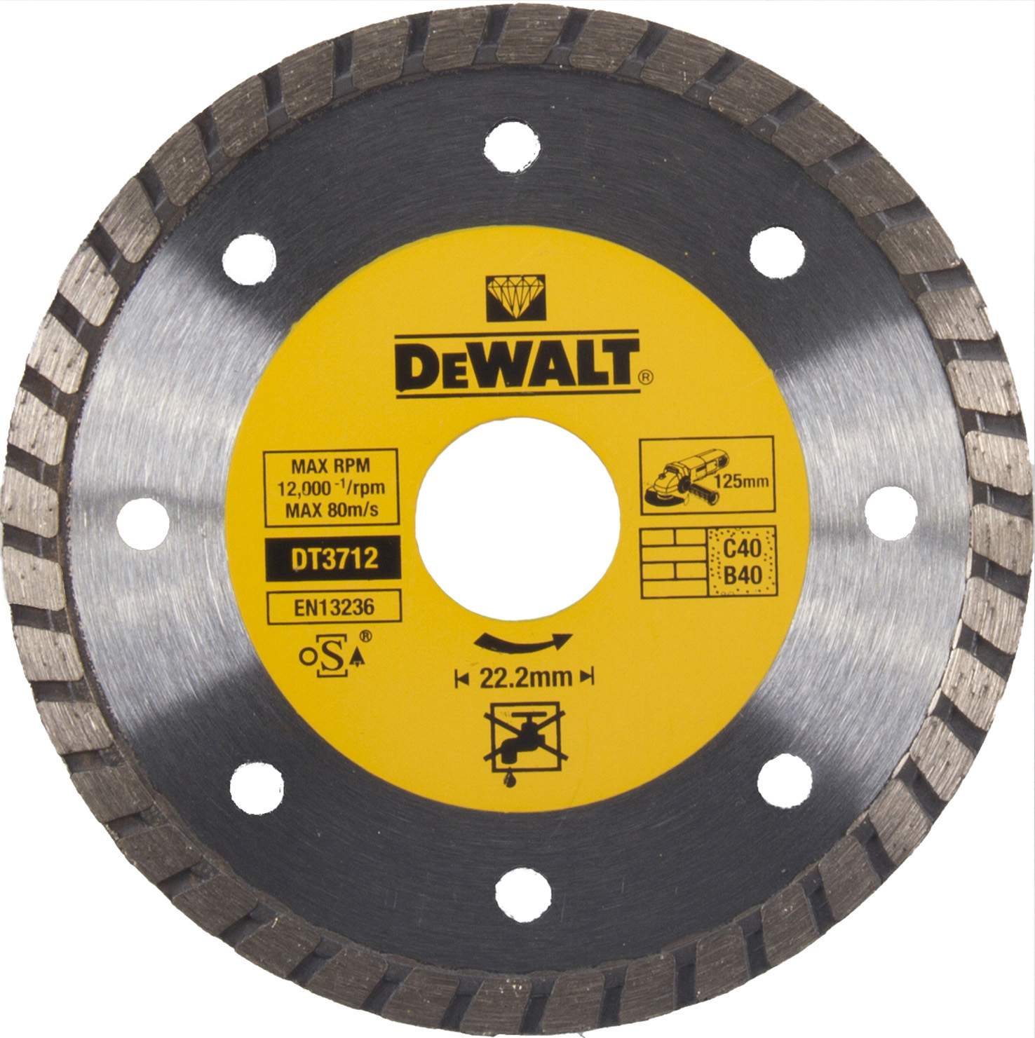 Produktbild DeWALT Diamanttrennscheibe Eco1 Turbo 125mm
