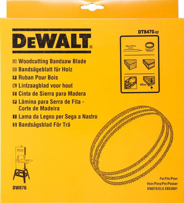 Produktbild DeWALT Bandsägeblatt 2215x4x0,6mm 1,8mm