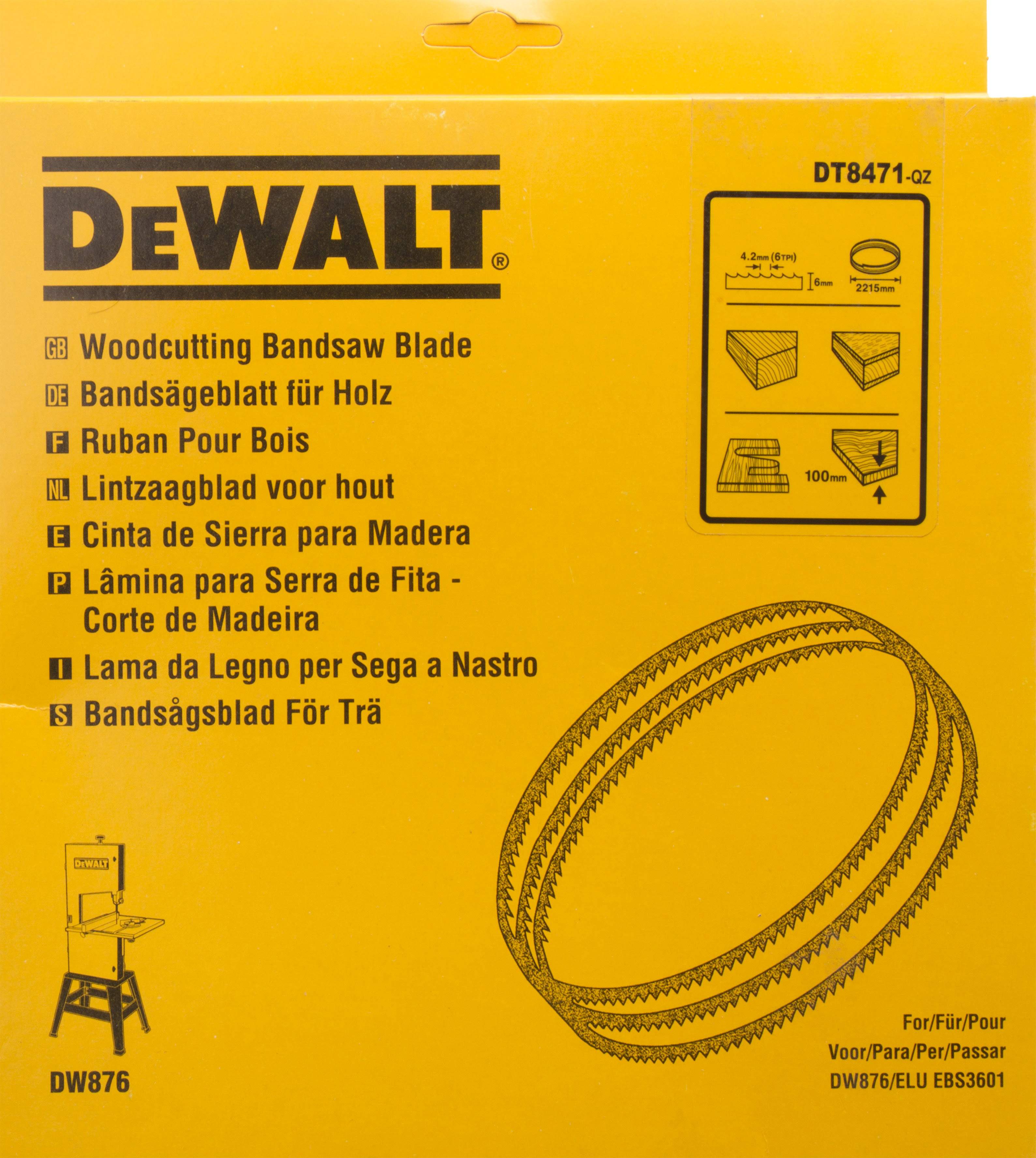 Produktbild DeWALT Bandsägeblatt 2215x6x0,4mm 6mm