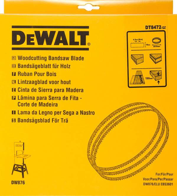 Produktbild DeWALT Bandsägeblatt 2215x10x0,4mm 6mm