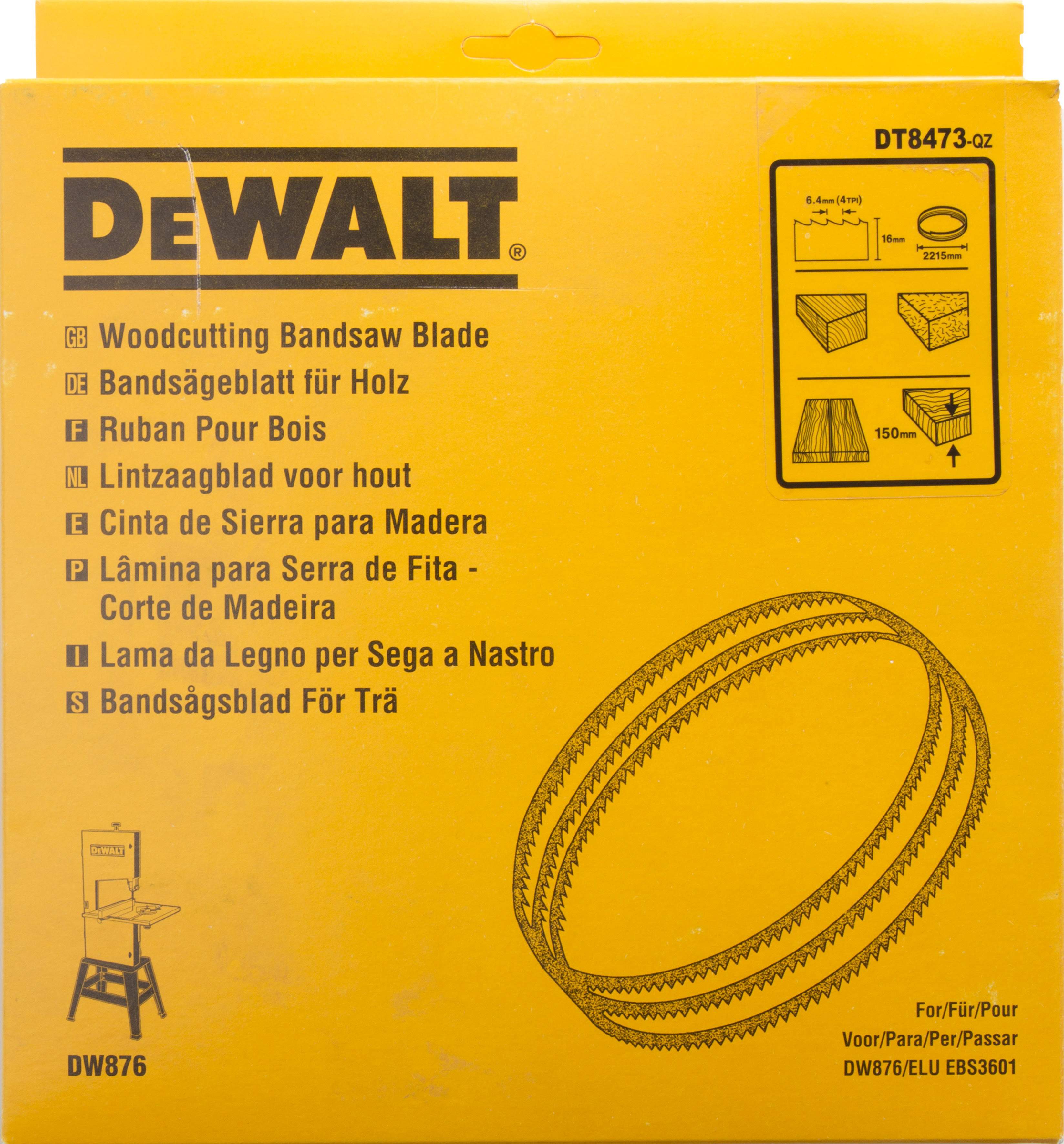 Produktbild DeWALT Bandsägeblatt 2215x16x0,6mm 4mm