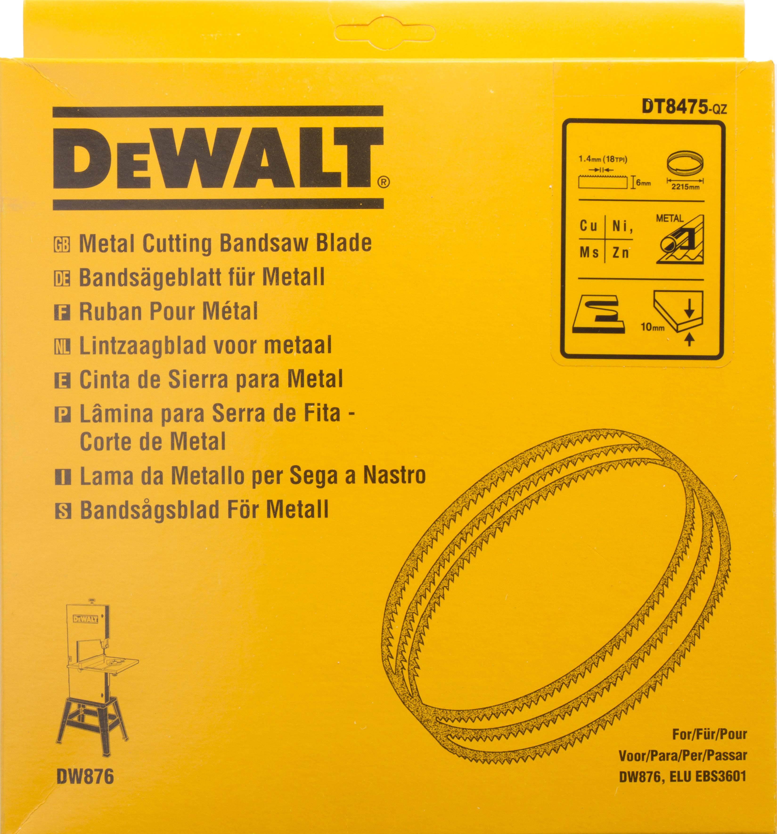Produktbild DeWALT Bandsägeblatt 2215x6x0,6mm 1,8mm
