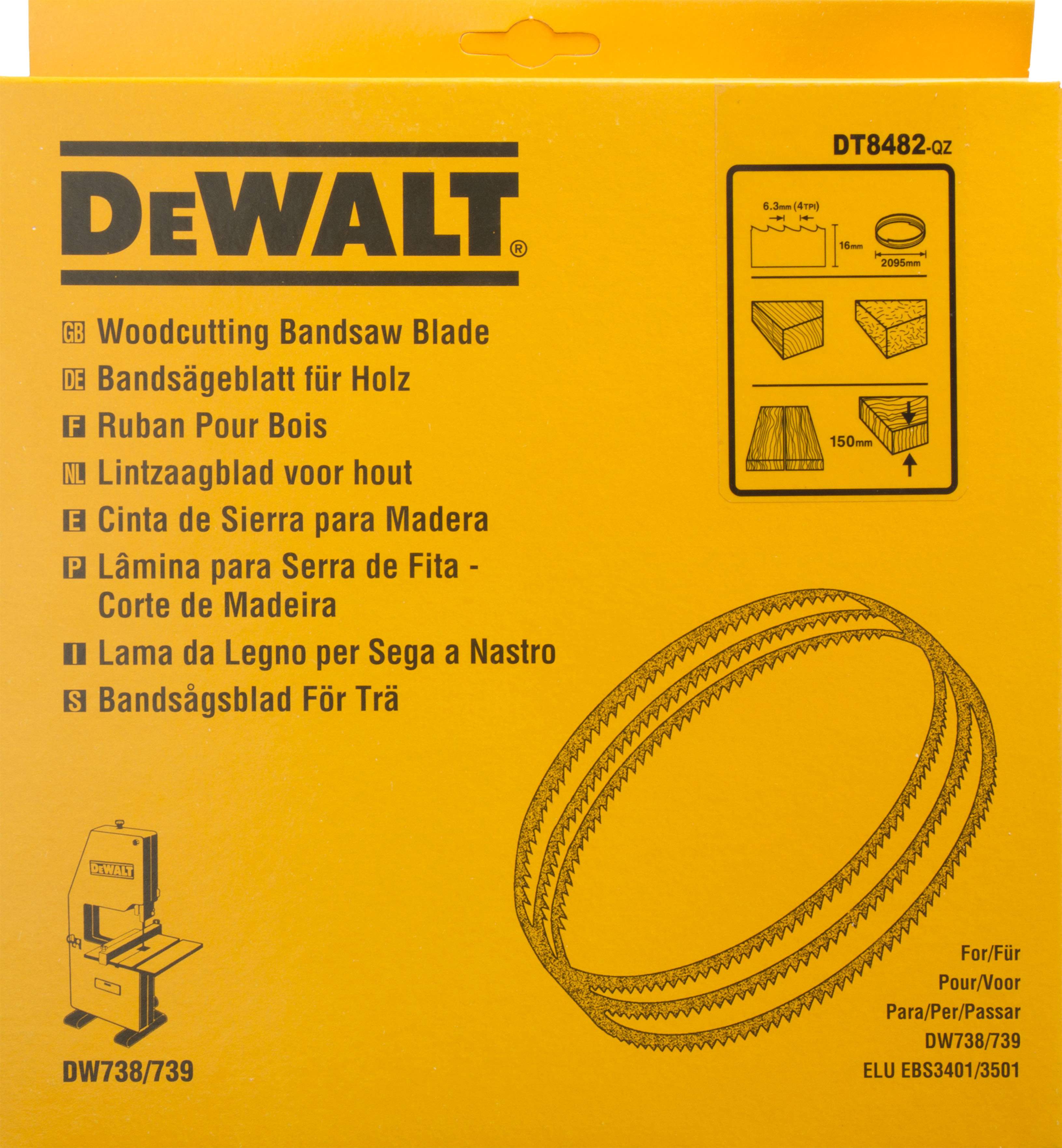 Produktbild DeWALT Bandsägeblatt 2095x16x0,6mm 6,4mm