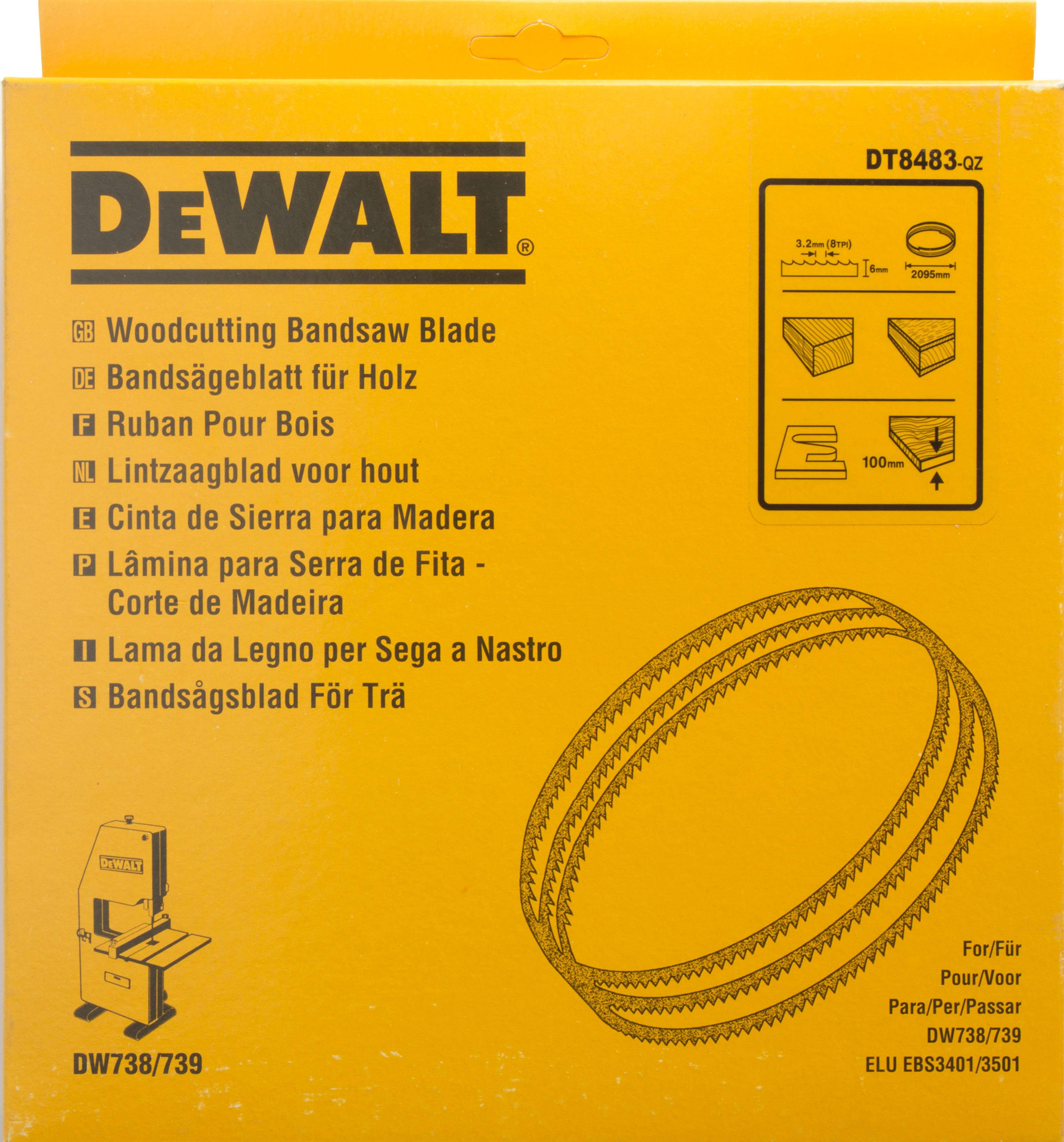 Produktbild DeWALT Bandsägeblatt 2095x6x0,6mm 3,2mm