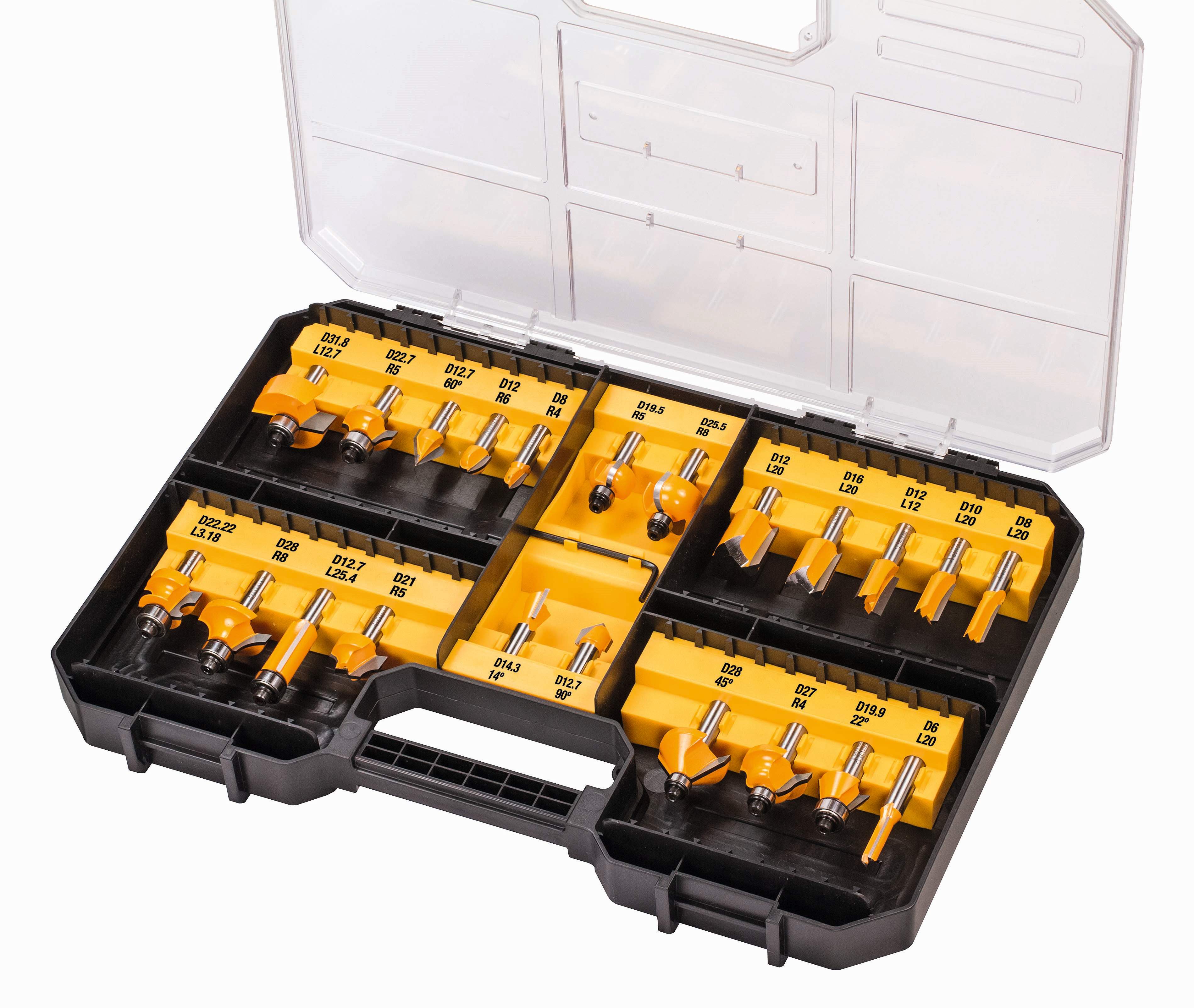 Produktbild DeWALT Fräser Set 22-tlg.