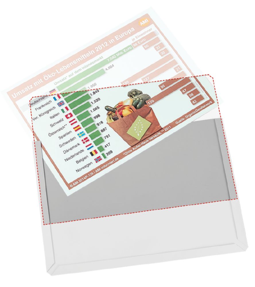 Produktbild Eichner Abdeckfolie für Magnet Sichttasche DIN A4 231 x 300 mm