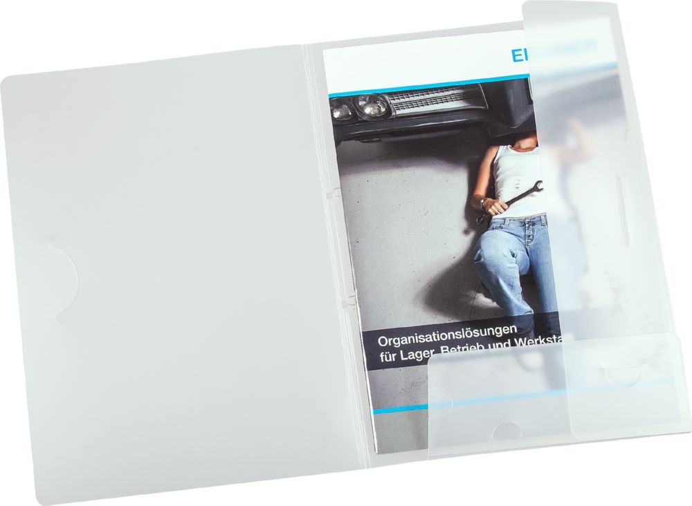 Produktbild Eichner Angebotsmappe mit Verschlusslasche DIN A4 Transparent
