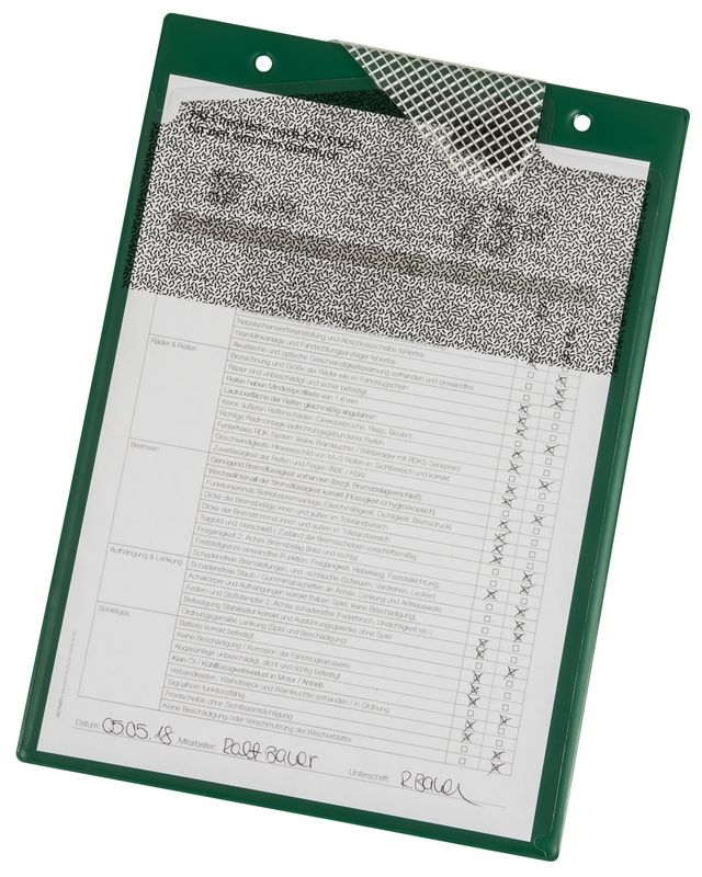 Produktbild Eichner Auftragstasche Secure mit verpixeltem Adressfeld Grün