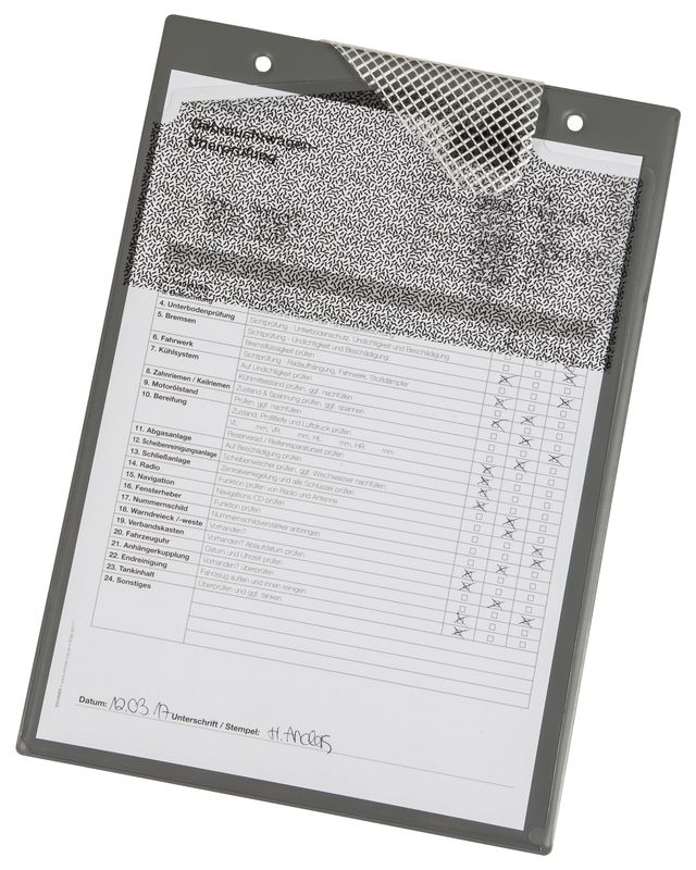 Produktbild Eichner Auftragstasche Secure mit verpixeltem Adressfeld Grau