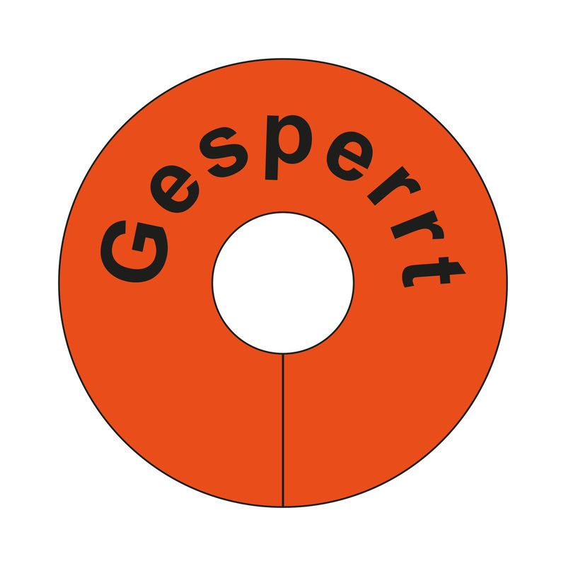 Produktbild Eichner Beschriftete Signalringe Gesperrt Rot