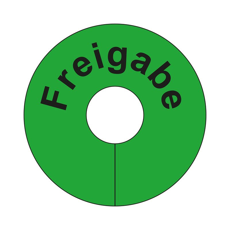 Produktbild Eichner Beschriftete Signalringe Freigabe Grün