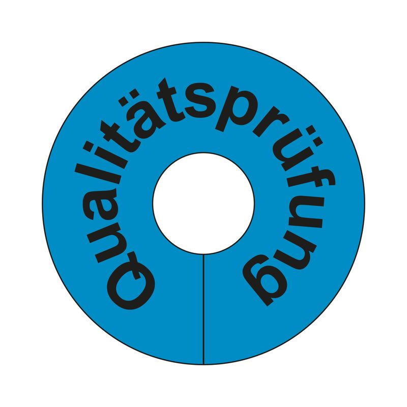 Produktbild Eichner Beschriftete Signalringe Qualitätsprüfung Blau