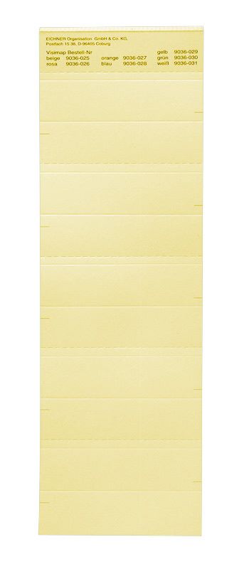 Produktbild Eichner Beschriftungsschild für die Serie VISIMAP Gelb