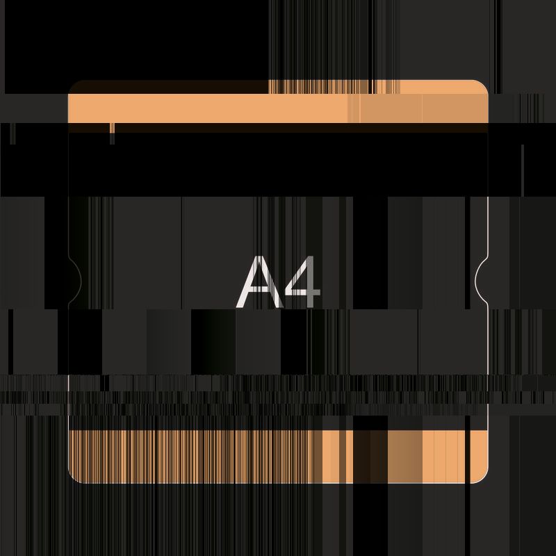 Produktbild Eichner Bodenbeschriftungstasche A4 offen Blau