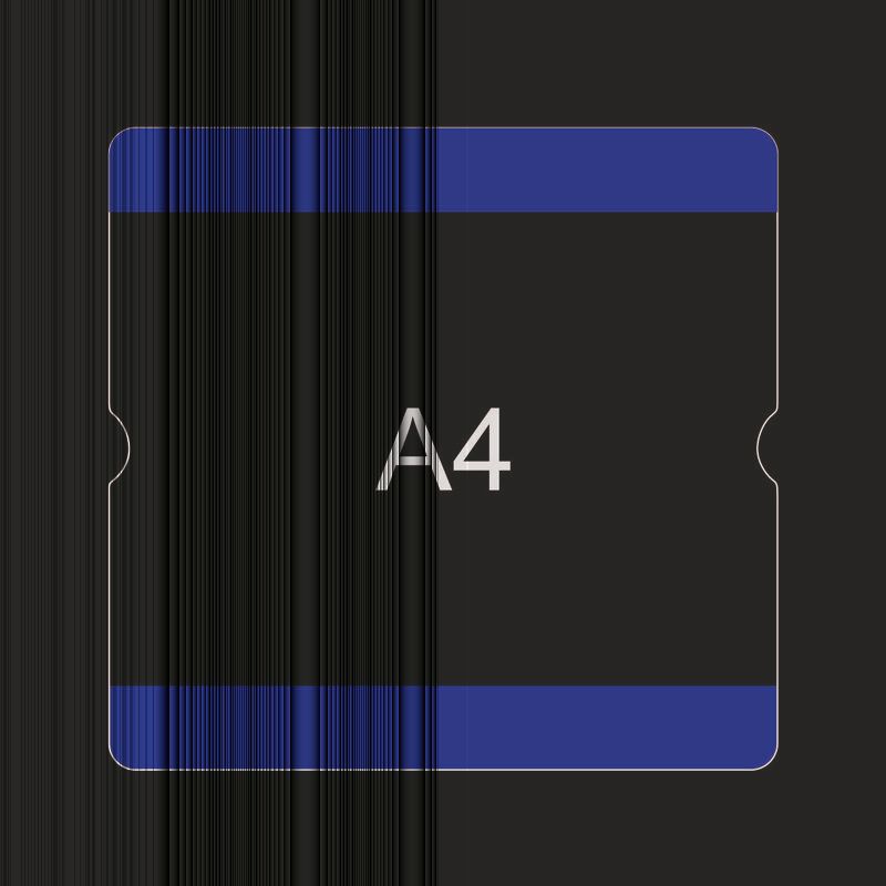 Produktbild Eichner Bodenbeschriftungstasche A4 offen Gelb