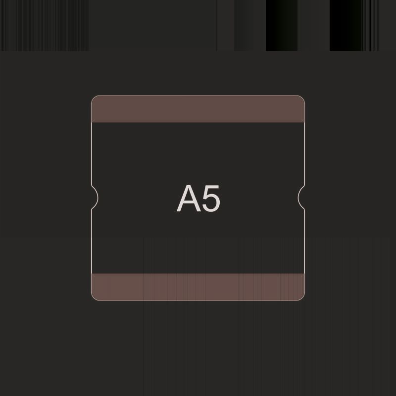 Produktbild Eichner Bodenbeschriftungstasche A5 offen Hellgrau