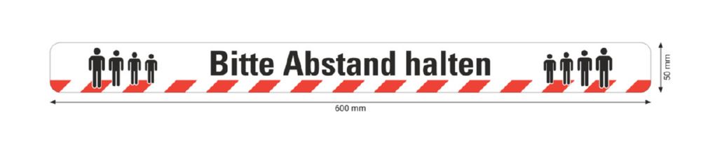 Produktbild Eichner Bodenmarkierung Bitte Abstand halten