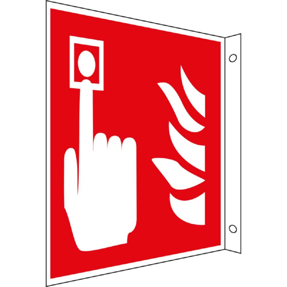 Produktbild Eichner Brandschutz Fahnenschild Brandmelder 20x20cm