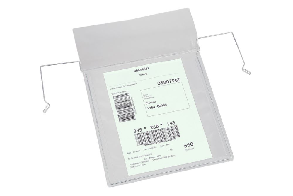 Produktbild Eichner Drahtbügel Sichttasche mit Klappe 220 x 320 mm DIN A5