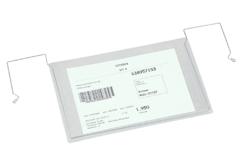 Produktbild Eichner Drahtbügel Sichttasche ohne Klappe 280 x 180 mm DIN A5