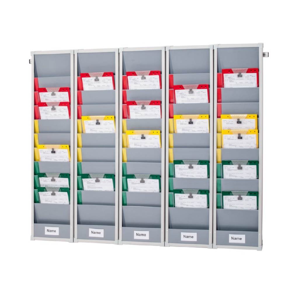 Produktbild Eichner Einstecktafel nach Kanban Prinzip Segmente 5er Board Länge der Aluschiene 170cm