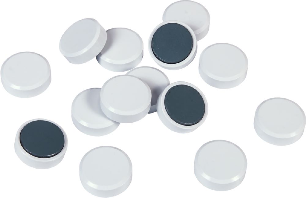 Produktbild Eichner Facettenrand Magnet Durchmesser 30 x 10 mm Weiß