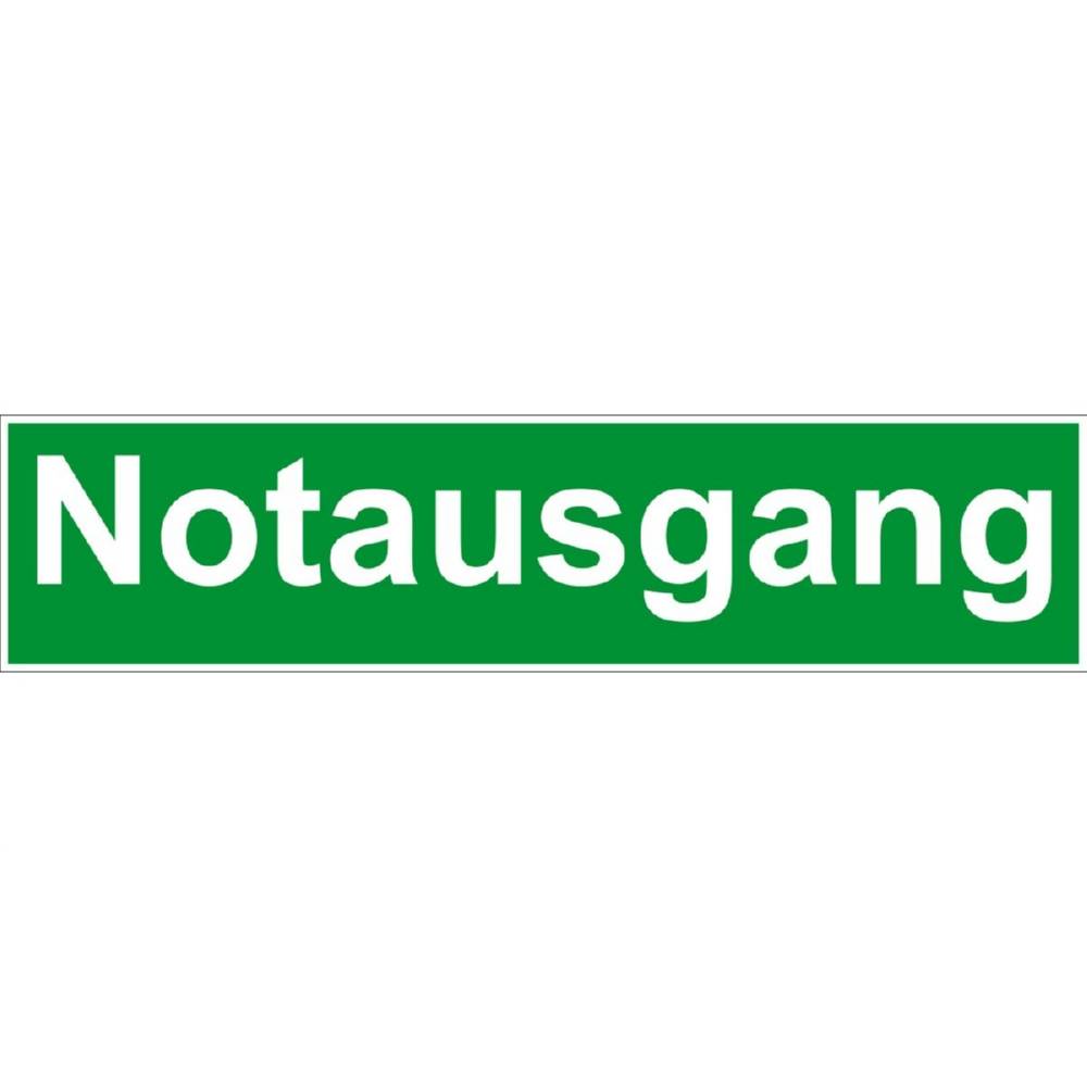 Produktbild Eichner Fluchtwegsschild Notausgang 29,7x10,5cm