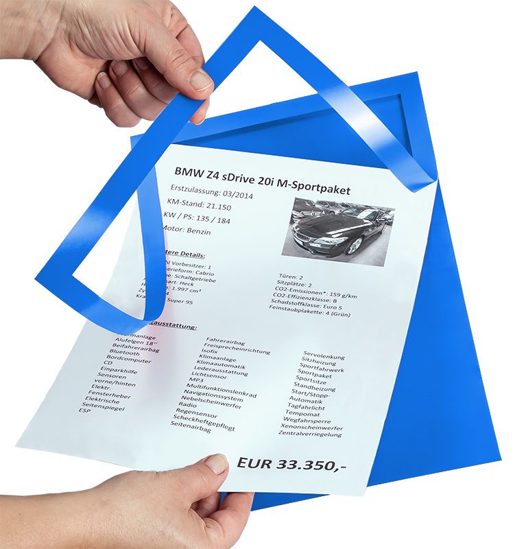 Produktbild Eichner Folien Passepartout Blau