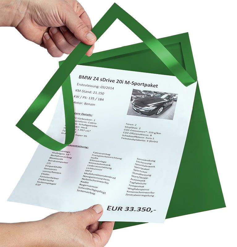 Produktbild Eichner Folien Passepartout Grün