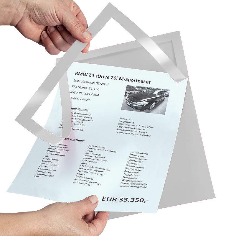 Produktbild Eichner Folien Passepartout Grau