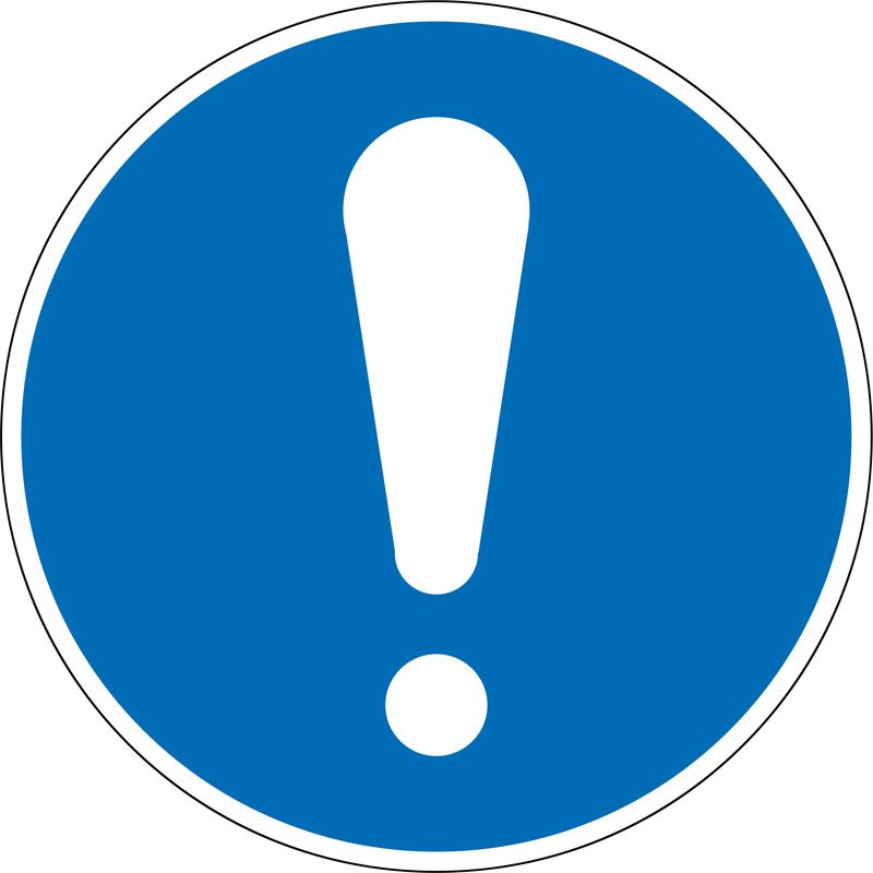 Produktbild Eichner Gebotsschild Allgemeines Gebotszeichen PVC Folie 20 cm